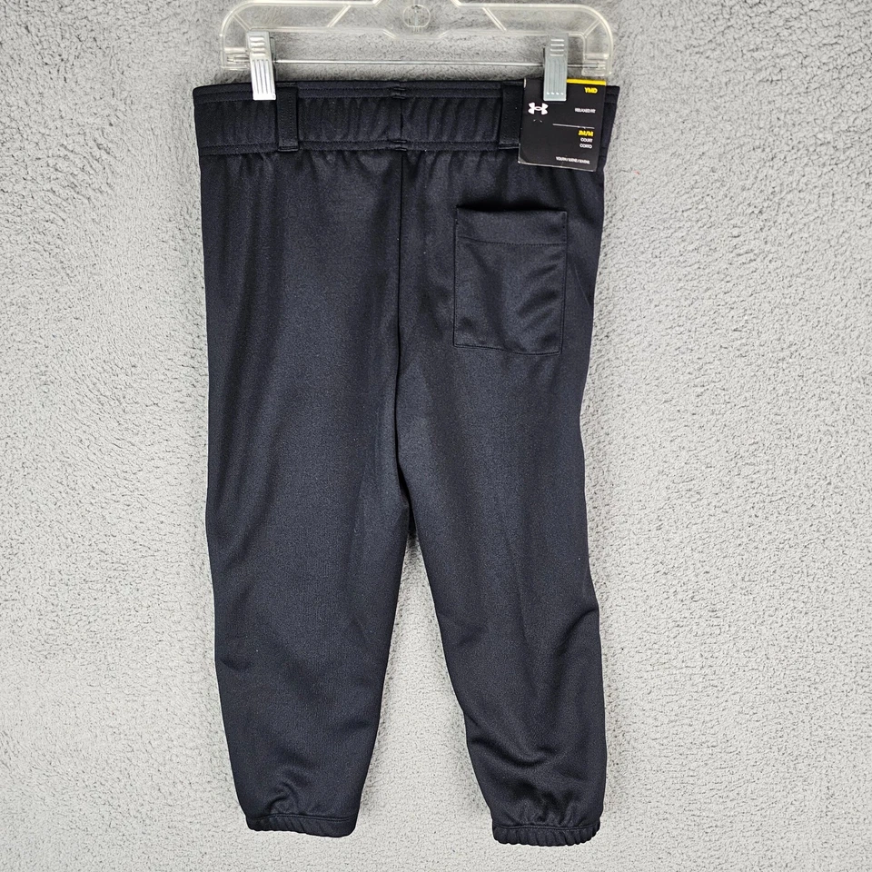 Pantalones de béisbol Under Armour juveniles calce relajado T Ball negros talla juvenil medianos nuevos con etiquetas Foto 2 de 4