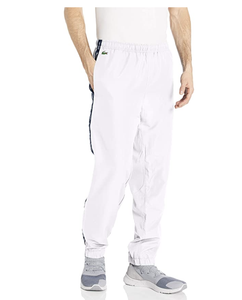 lacoste tape woven track pants