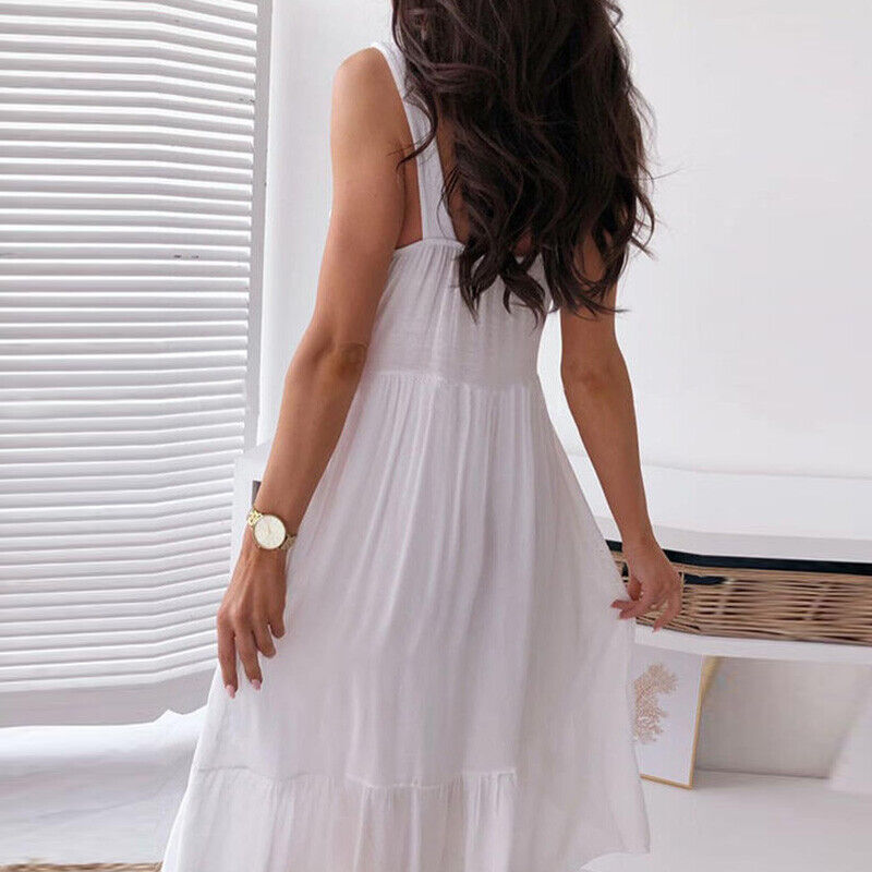 Summer Elegant Sexy Beach Long Dress Women 2020 Strap Ladies Halter Boho Dress Women Vestidos