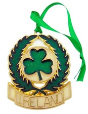 Ireland Ornament Irish Shamrock Wreath Christmas Decoration