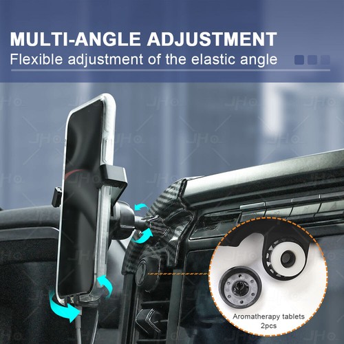 Car Phone Holder 360 Rotation Universal Air Vent Mount Bracket Gravity Black US - Picture 12 of 23