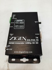 Zigen ZIG-POE-70 HDBaseT/HDMI 230 ft Extender Tx w 48V POE/4K-UHD/IR/RS232