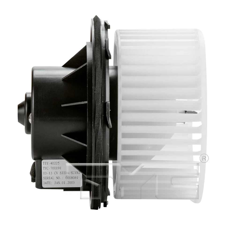 Motor de ventilador dianteiro TYC 2004 2005 Chevrolet Silverado 2500 HVAC para 2003-2006 - Imagem 3 de 4