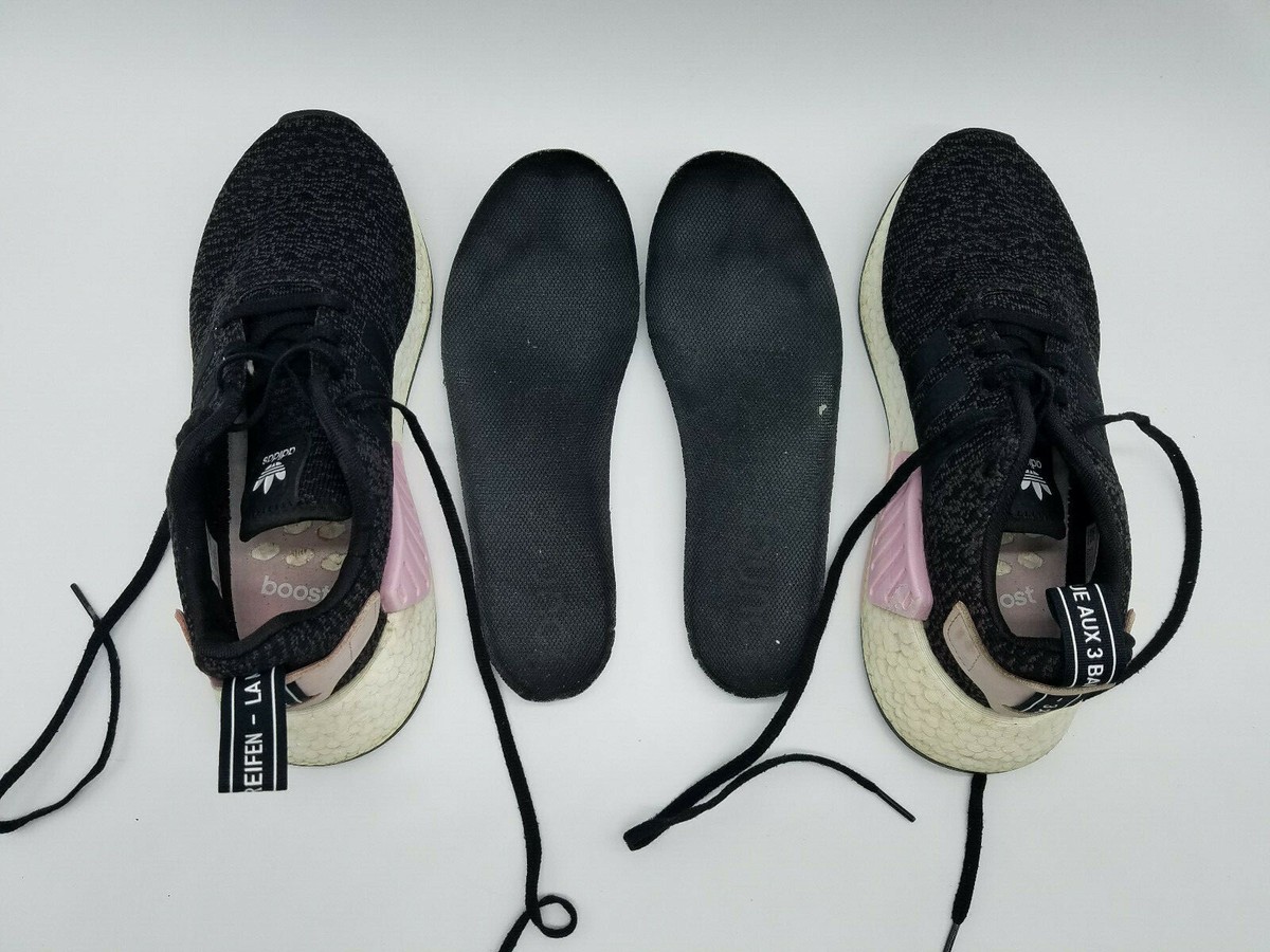 Adidas NMD R2 Women's Size 7.5 Running Shoes Black Pink | eBay