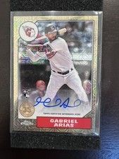GABRIEL ARIAS 2022 Topps Update Silver Pack 1987 Rookie AUTO #015/149