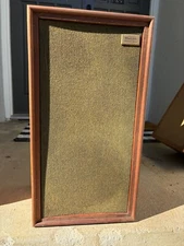 A pair of matched Wharfedale W40 D Mid Century Modern Speakers MCM 12x24 Wood