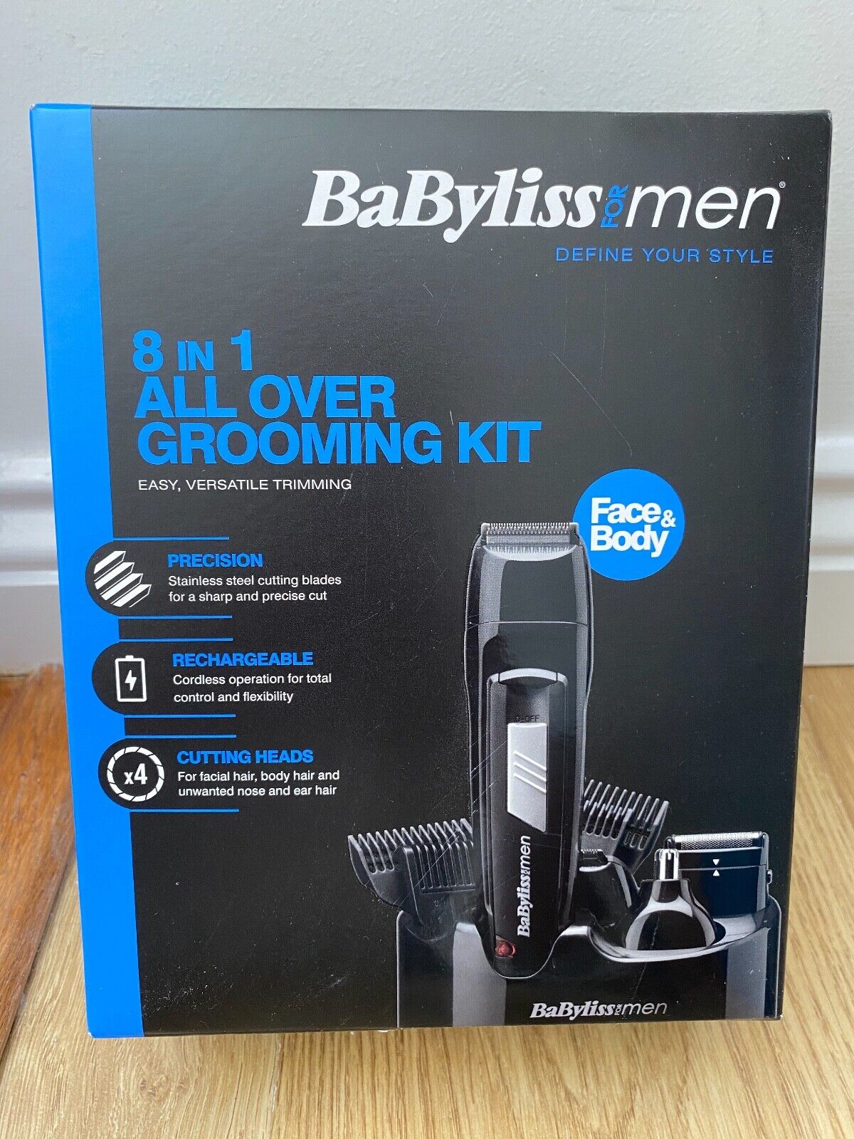 babyliss for men pro power carbon 8 in 1 grooming kit 7426bu