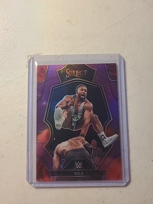 BIG E 2023 PANINI SELECT WWE PREMIER LEVEL PURPLE PRIZM #161 SER# 87/99