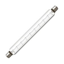 Strip light 60w Clear 284mm Double Ended Tubular Lamp S15 