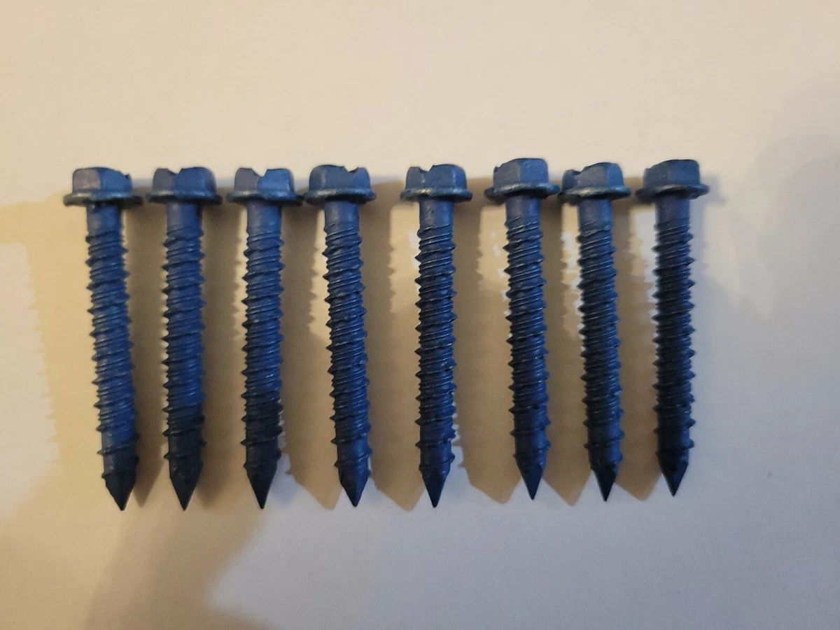 Tapcon Concrete Screws In Cinder Block, Concrete Or Brick
