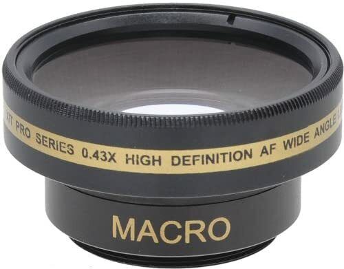 Wide Lens + Case for Sony DCR-SR33 DCR-SR33E, DCRSR33, DCRSR33E DCRSR100 DSCSX83 - Afbeelding 1 van 1