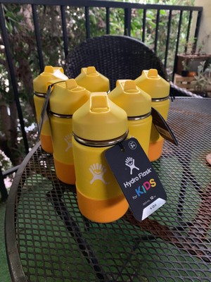 yellow water bottle hydro flask