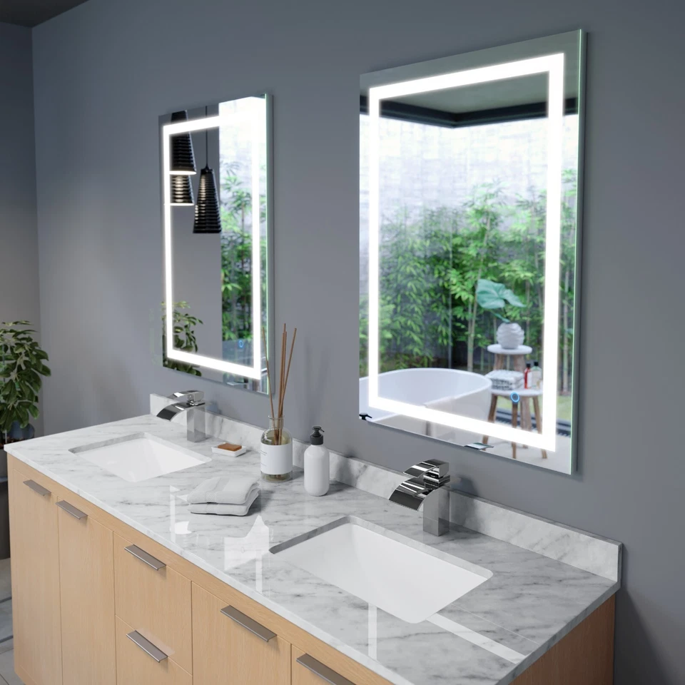 Espejo LED Luci 48x36 pulgadas con atenuador de memoria y desempañador Foto 4 de 4