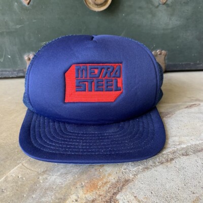 Vintage 1980s Metra Steel Truckers Snapback  Hat