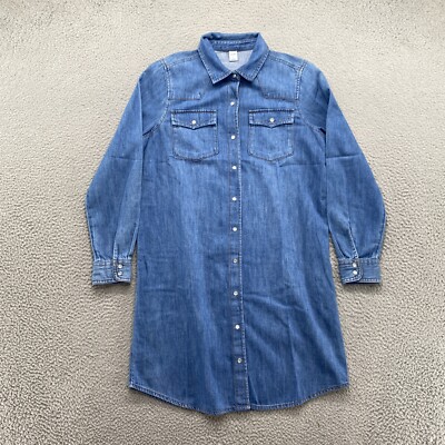 prada striped denim dress 2021 Mini Blue – REAWAKE Size:XXS(12/18MOS) shirt silhouette baby girl gala dress Women's Rayon Dresses |