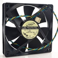 ADDA AD1212XB-A7BGL PWN Cooling Fan DC 12V 0.65A 12025 12CM 120 120 25mm 4 Wires