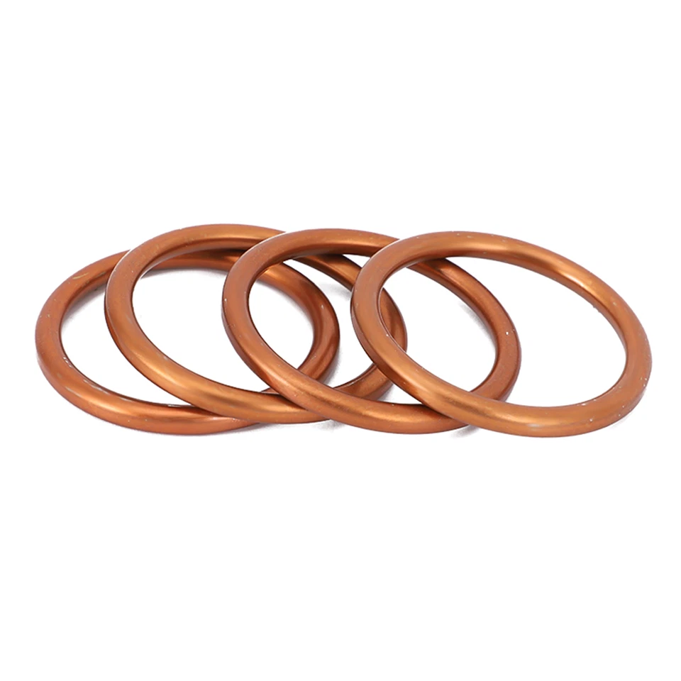 4pc Exhaust Gaskets 18291-MN4-920 For Honda CB650 VF750C VF1000 VF1100 CBR600RR - Изображение 2 из 4