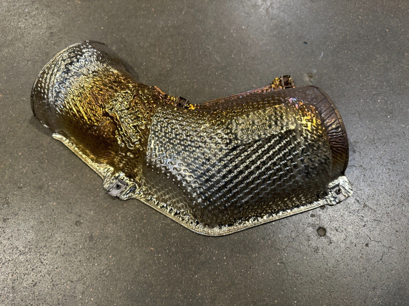 OEM McLaren 570S 570GT 600LT 540C Down pipe Heat Shield 11E0151CP, 4,500 miles