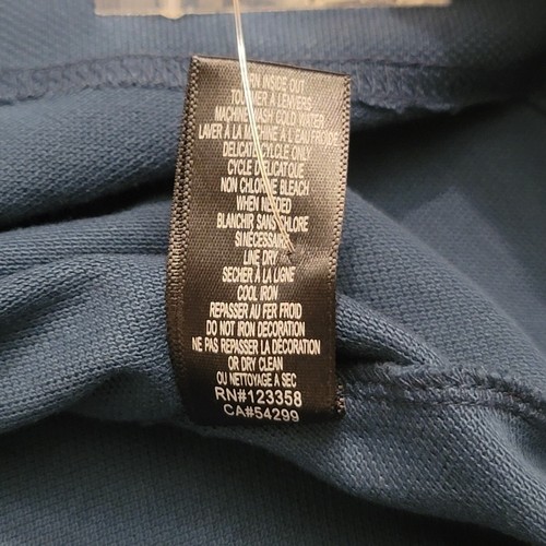Vintage Cavi Nautical Polo Shirt Mens 3XL Teal Blue Military Style Short Sleeve - Picture 14 of 15