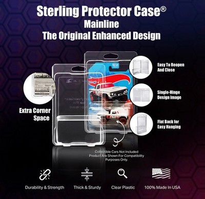 Sterling Protector Case Mainline for Hot Wheels & Matchbox ( PACK OF 5 )