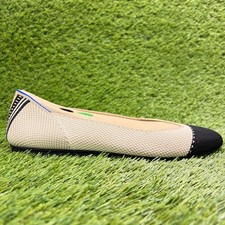 Rothy's The Square Womens Size 8 Beige Casual Classic Slip On Ballet Flats Shoes