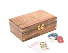 Harvey Makin Drewniany zestaw pokerowy HM2211 Kasyno Kolekcjoner