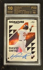 David Ortiz 2023 Leaf Signature Series Space True 1/1 * FCG GEM 10 Auto 10