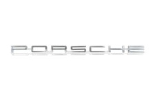 Porsche Panamera Rear Tailgate Emblem Badge Bright Silver Chrome