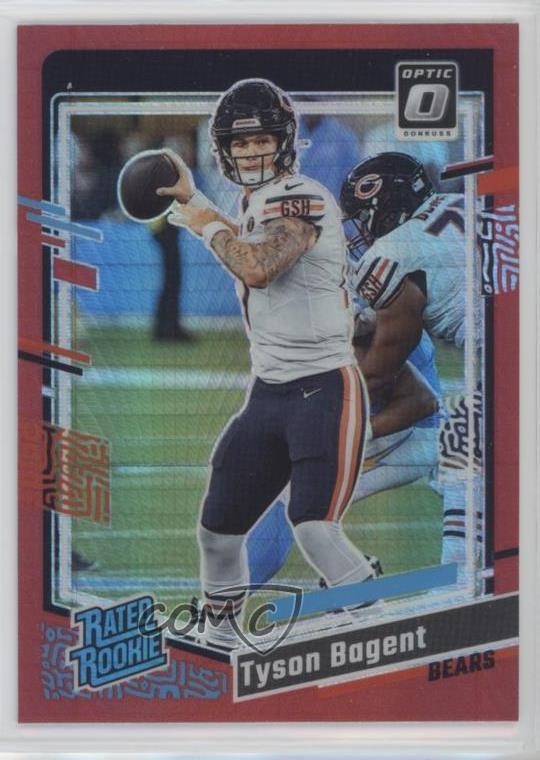 2023 Panini Donruss Optic Rated Red Hyper Prizm Tyson Bagent #216 Rookie RC 2h5