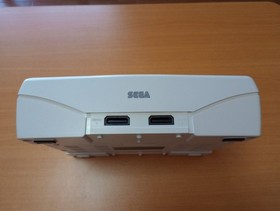 Sega Saturn console with memory card: Christmas Nights.Tested