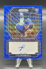 2022 Panini Prizm Tylor Megill Rookie Auto Blue Wave Prizm /50 SSP #RA-TM