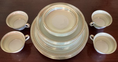 Noritake China Dinnerware  Barentz #3716-Service For 4 (19 PC)- 1930 s