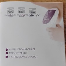 Silk'n Flash Go Lux IPL Hair Removal Device, White/Blue, Corded Electric