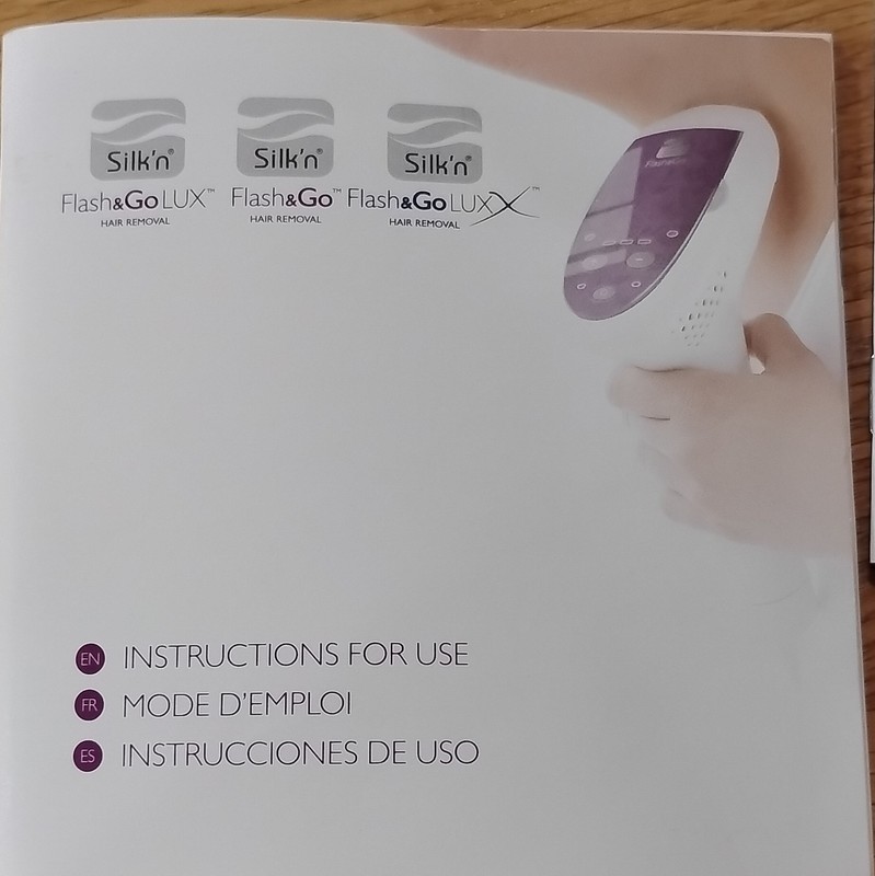 Silk'n Flash&Go Lux IPL Hair Removal Device, White/Blue, Corded Electric