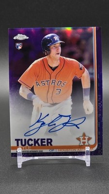 2019 Topps Chrome Rookie Auto Kyle Tucker #RA-KT Purple Refractor /250 (AU, RC)