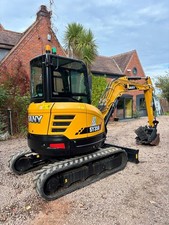 SANY SY35U NEW Zero Swing 4 Ton Excavator Digger Only 8 Hours JCB HITACHI 4 Line