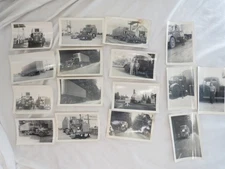 Lot of 16 Vintage Original Photo  1950s Mack Truck and Driver 3.5 x 5.25"