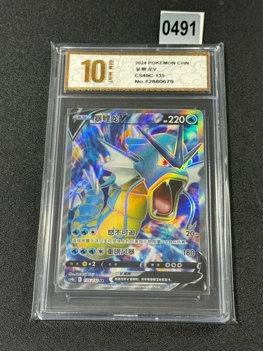 Gyarados V SR CS4bC-135/132 Pokemon Card Chinese  Grade 10