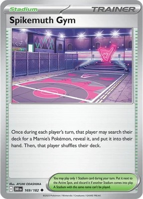 Pokemon TCG SV10: Destined Rivals Spikemuth Gym 169/182 Uncommon - Near Mint