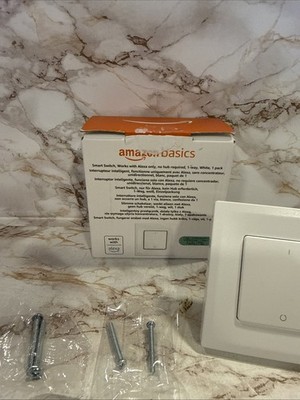 Amazon Basics Smart Switch, 1-fach, Alexa kompatibel