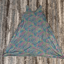 Fresh Produce Multicolor Casual Comfy Tank Dress L