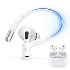 Anti-Slip Ear Hooks for AirPods Pro 2 & AirPod 3 Earbuds Memory White