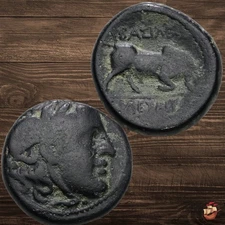 Ancient Greek coin - Seleucid Empire - Seleukos I Nikator BEAUTIFUL Bull @b503