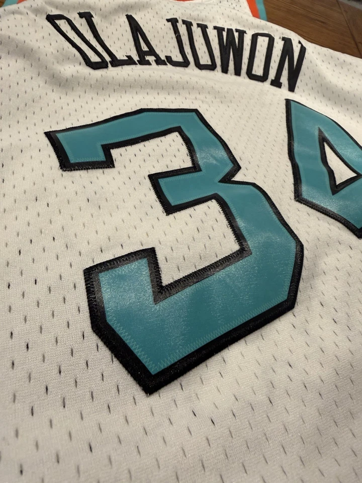 Hakeem Olajuwon 1996 Mitchell & Ness All Star Swingman Jersey Men's Size XL NBA - Image 3 of 4