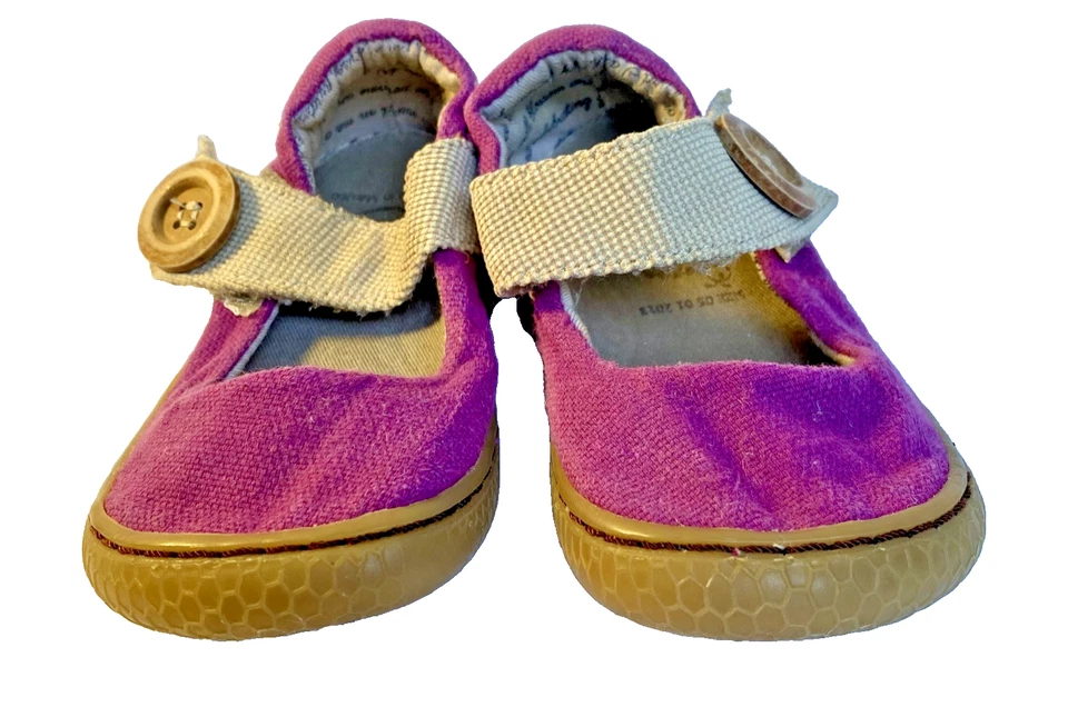 Livie & Luca 女孩 CARTA Mary Jane 紫色经典纺织鞋 学步儿童 尺码 5 T — 第 2/4 张图片