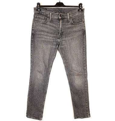 LEVI STRAUSS & CO 511 Herren Jeans Größe W33 L32 Slim Fit Grau Tapered...