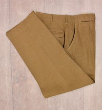 Vtg Men's 50s Korean War US Army Wool Pants Sz 35x31 1950s