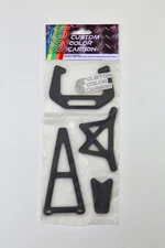 Team Associated RC10 Team Worlds Gloss Black Carbon Fiber 4 Piece Kit