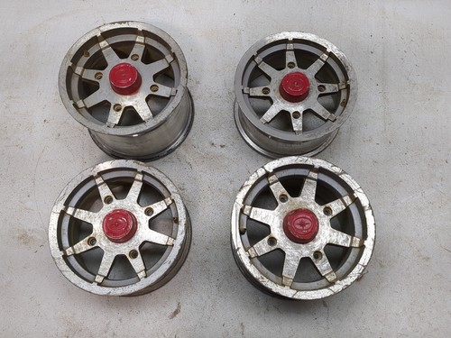 08-14 Polaris RZR S 800 Front & Rear Wheel Set 12X6 & 12X8