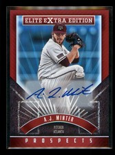 2015 Panini Elite Extra Edition A.J. Minter #76 Autographed Prospects